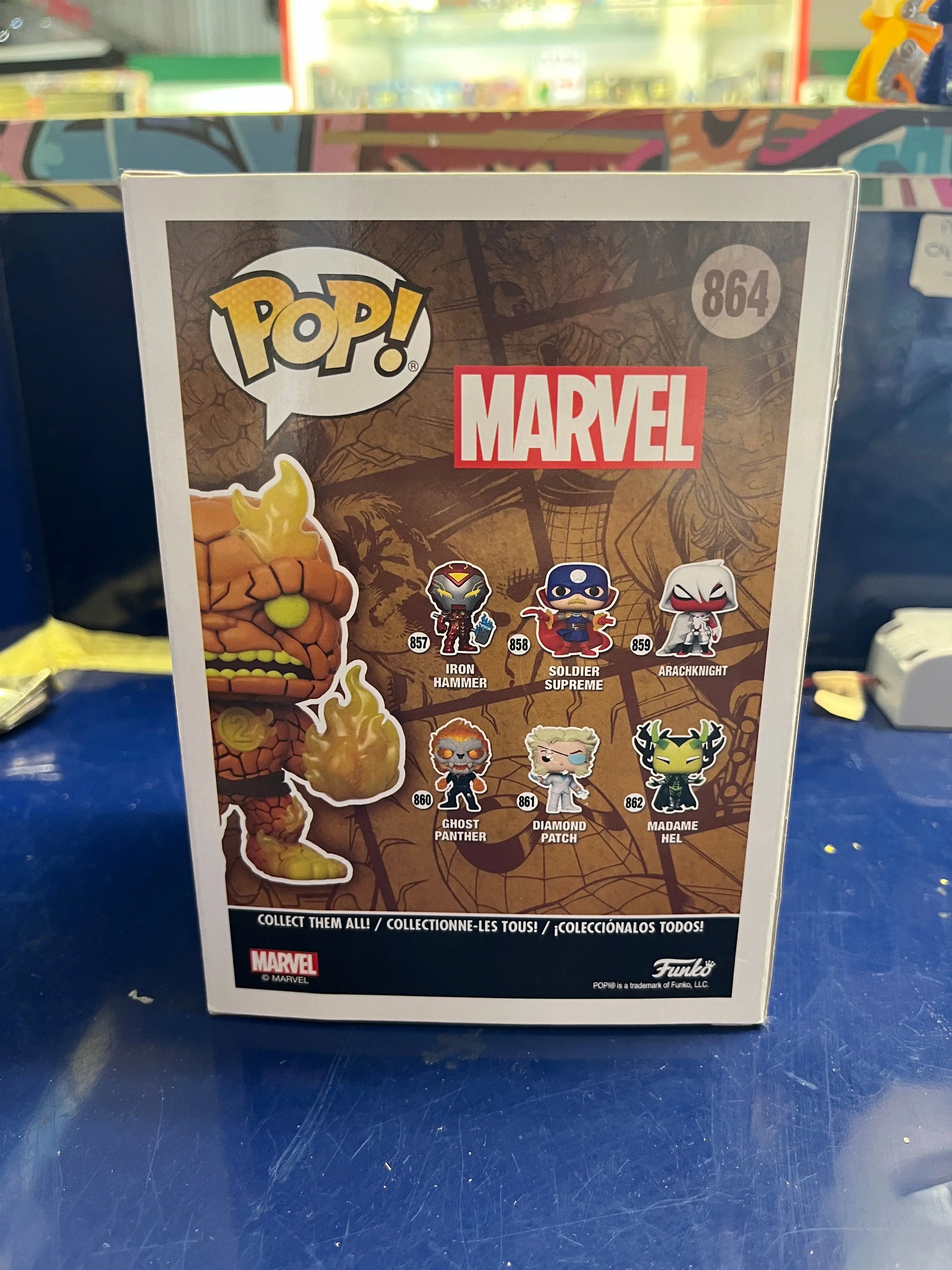 Funko POP! #864 Marvel Infinity Warps - Hot Rocks Popcultcha Exclusive FRENLY BRICKS - Open 7 Days
