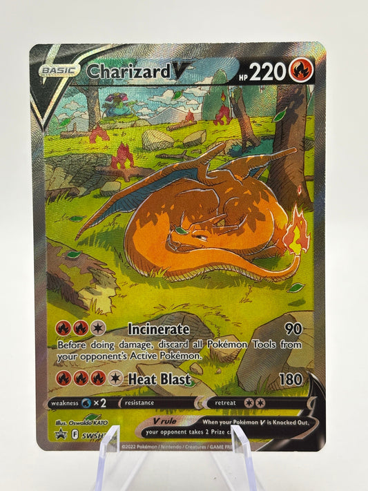 Pokemon TCG SWSH Promos - Charizard V SWSH260 Full Art Promo LP FRENLY BRICKS - Open 7 Days