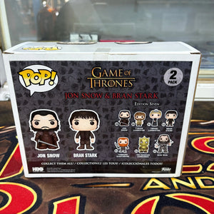 Game of Thrones Funko Pop 2-Pack Jon Snow & Bran Stark Vaulted | Boxed Rare FRENLY BRICKS - Open 7 Days