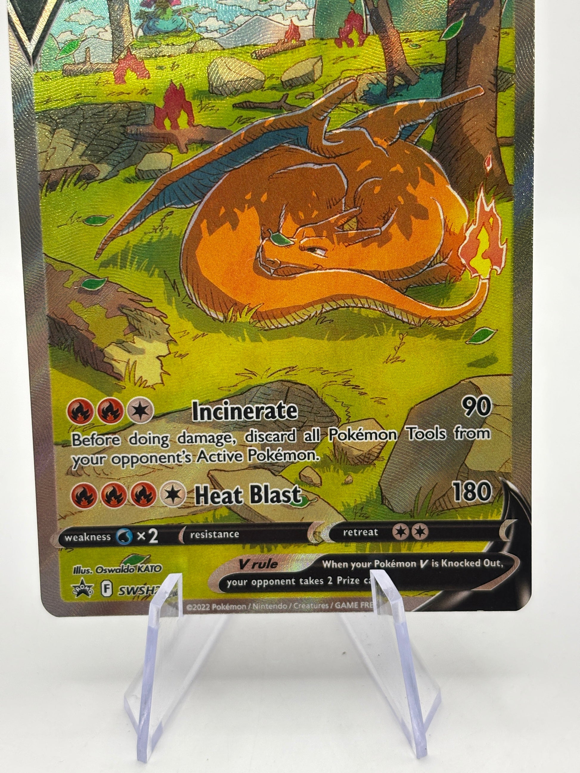 Pokemon TCG SWSH Promos - Charizard V SWSH260 Full Art Promo LP FRENLY BRICKS - Open 7 Days
