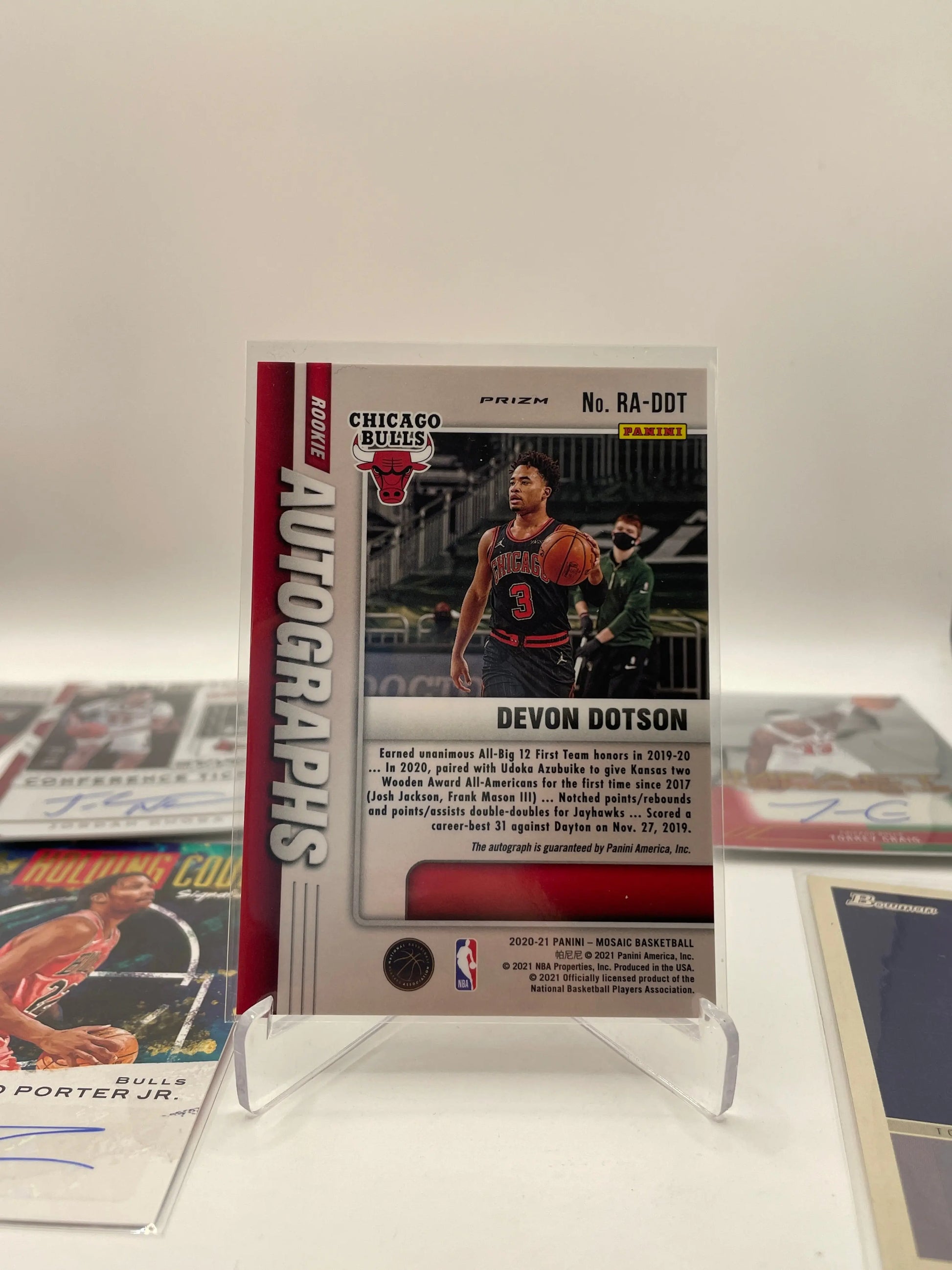 NBA Auto & Numbered Chicago Bulls Sports Card Lot - Devon Dotson + more (lot#31) FRENLY BRICKS - Open 7 Days