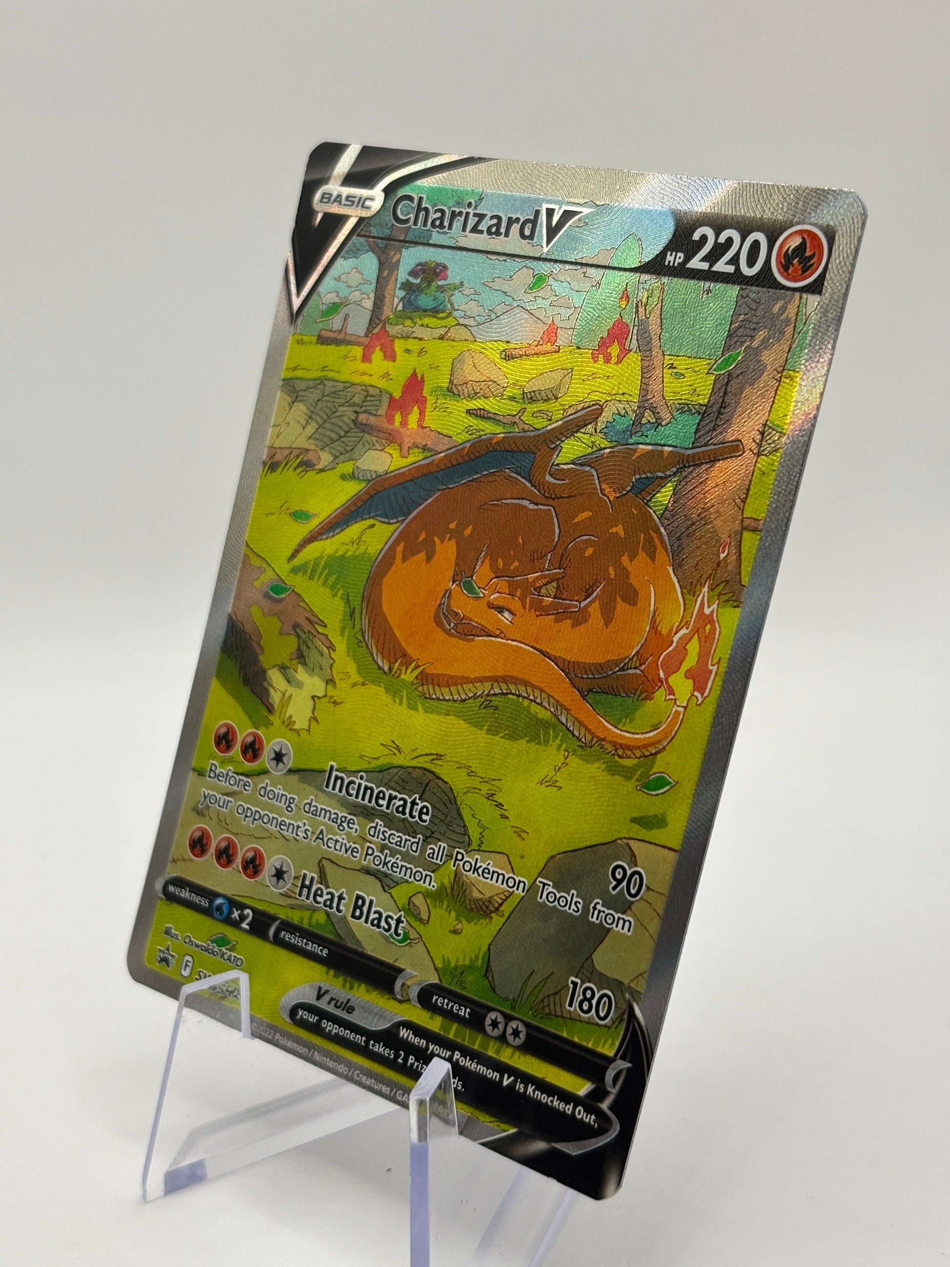 Pokemon TCG SWSH Promos - Charizard V SWSH260 Full Art Promo LP FRENLY BRICKS - Open 7 Days
