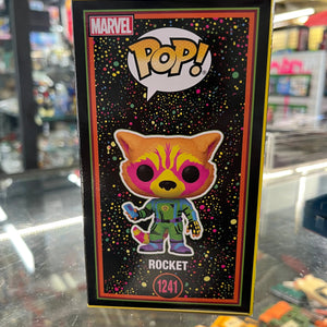 Funko Pop Marvel Guardians of The Galaxy Volume 3 Rocket Blacklight 1241 FRENLY BRICKS - Open 7 Days