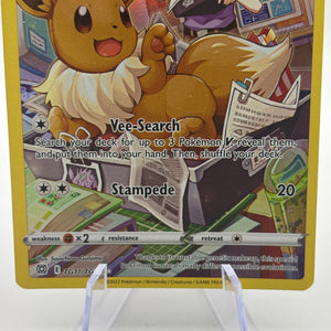 Pokemon TCG Brilliant Stars - Eevee TG11/TG30 Full Art LP FRENLY BRICKS - Open 7 Days