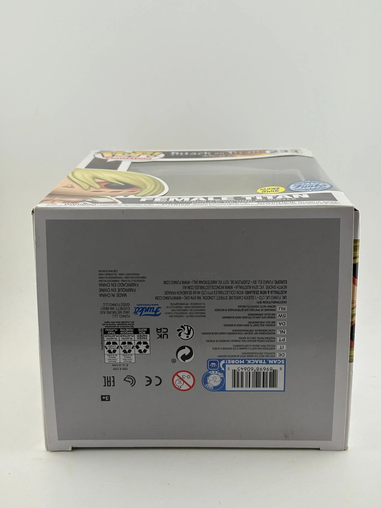 Funko POP! Animatiom Attack on Titan #233 Female Titan Glow Special Edition FRENLY BRICKS - Open 7 Days