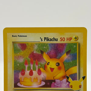 Pokemon TCG Celebrations - Birthday Pikachu 25th Anniversary #24 MP* crease FRENLY BRICKS - Open 7 Days
