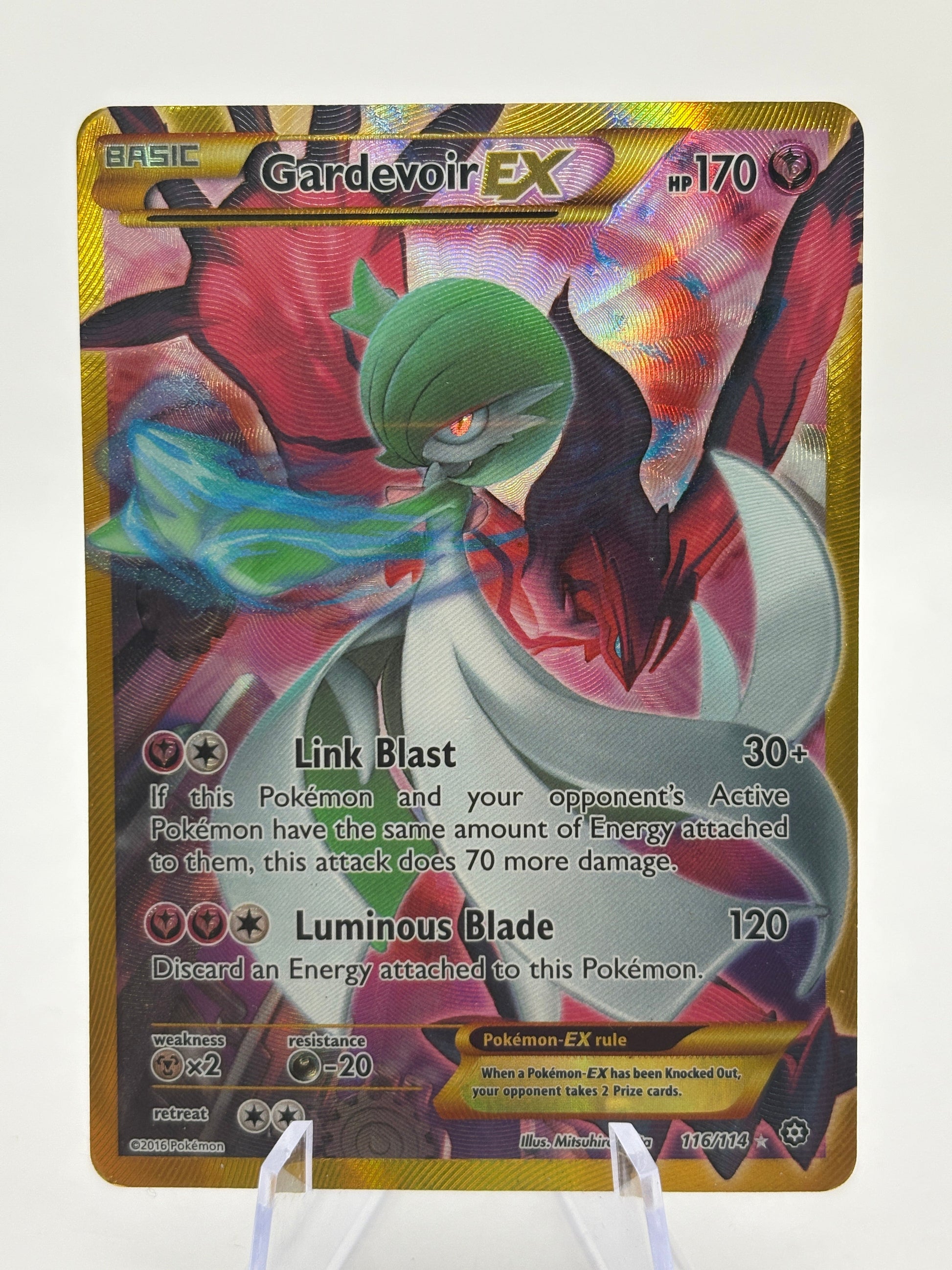Pokemon TCG Steam Siege - Gardevoir EX 116/114 Full Art Secret Rare DAMAGE FRENLY BRICKS - Open 7 Days