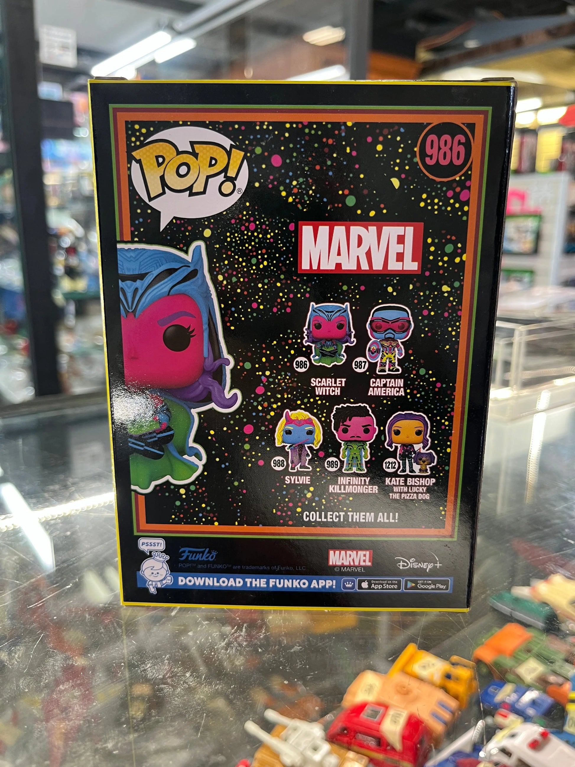 Funko Pop! Marvel: Wanda Vision, Scarlet Witch  #986! Black light Exclusive! FRENLY BRICKS - Open 7 Days