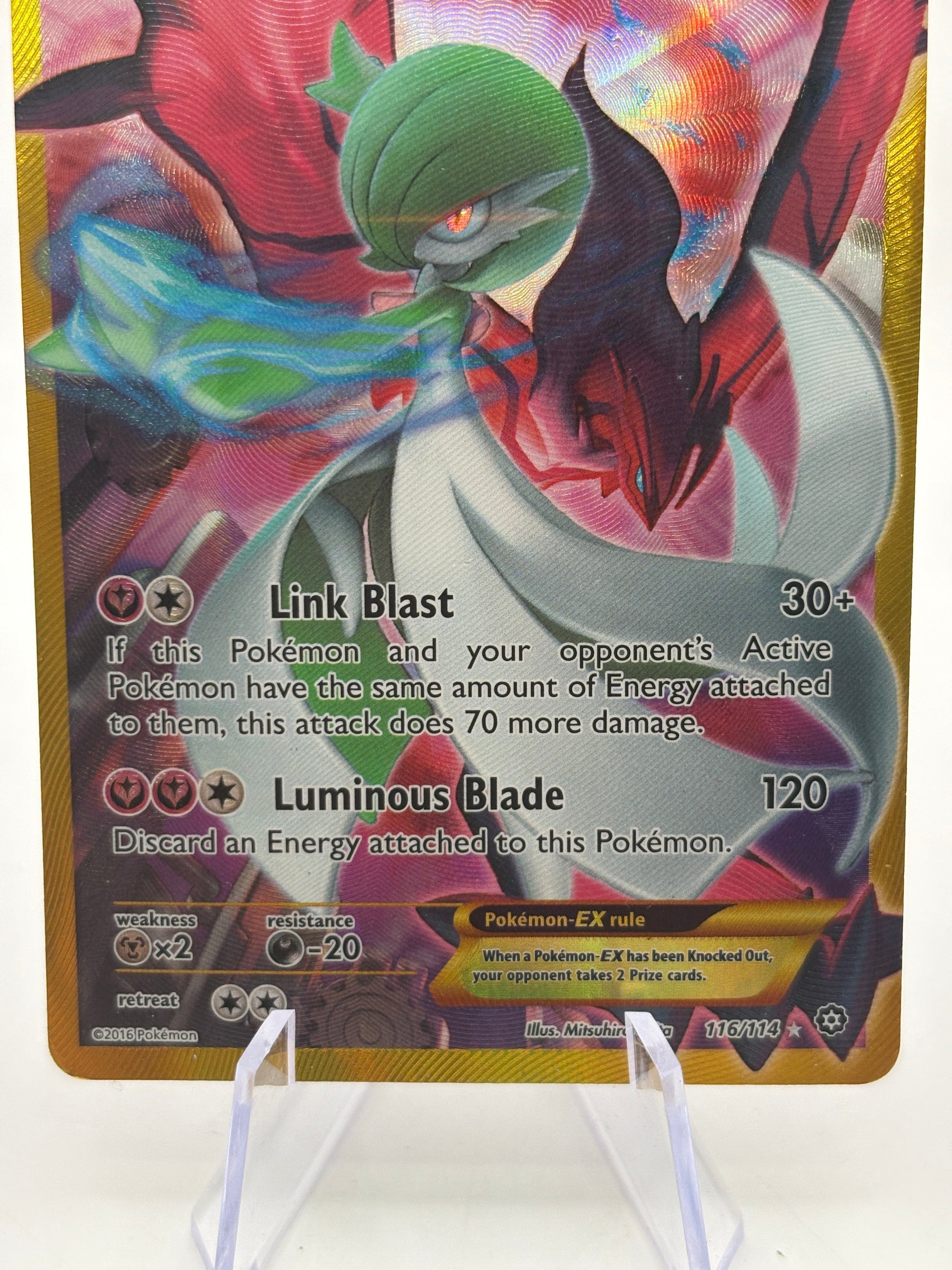 Pokemon TCG Steam Siege - Gardevoir EX 116/114 Full Art Secret Rare DAMAGE FRENLY BRICKS - Open 7 Days