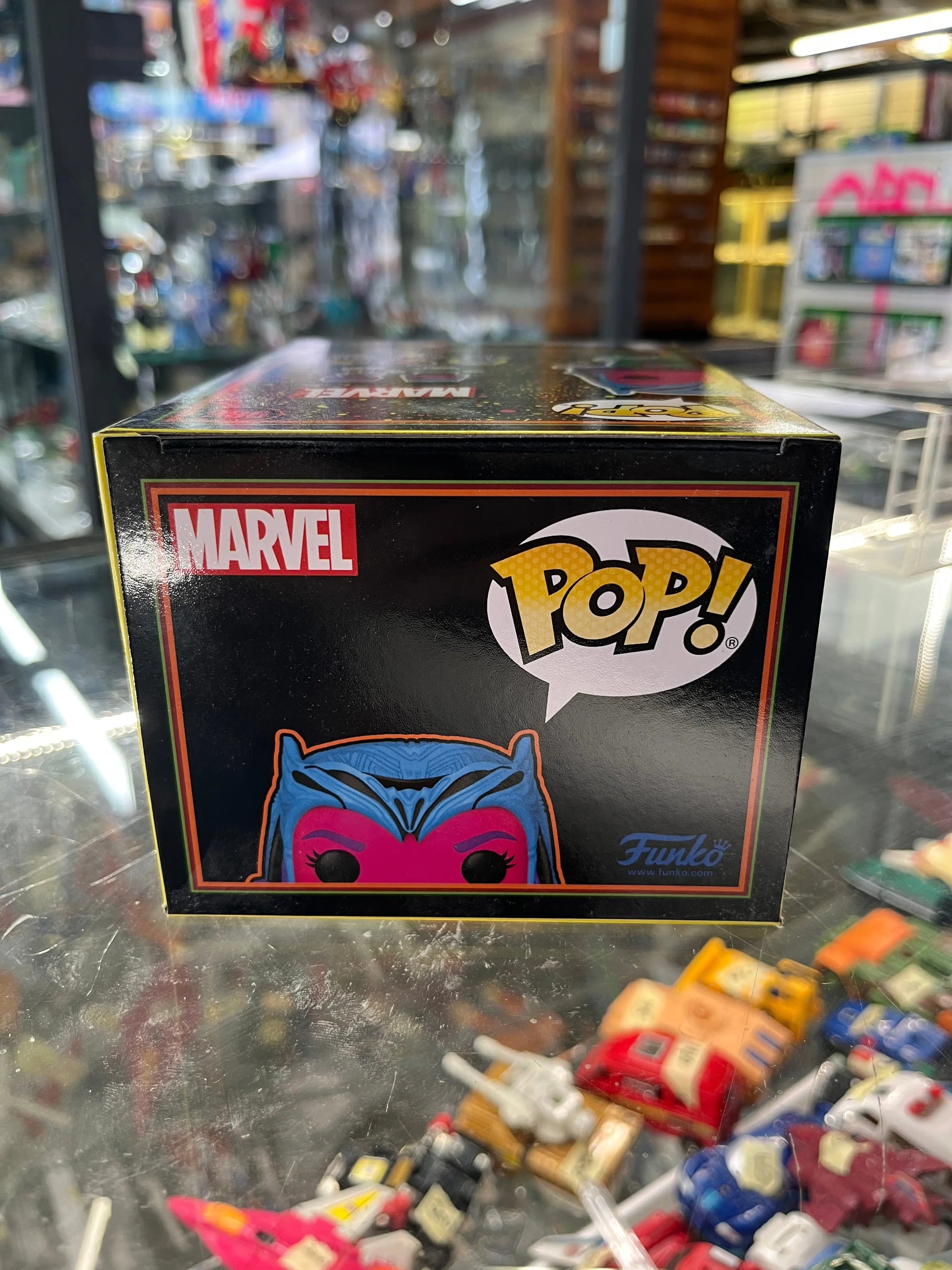 Funko Pop! Marvel: Wanda Vision, Scarlet Witch  #986! Black light Exclusive! FRENLY BRICKS - Open 7 Days