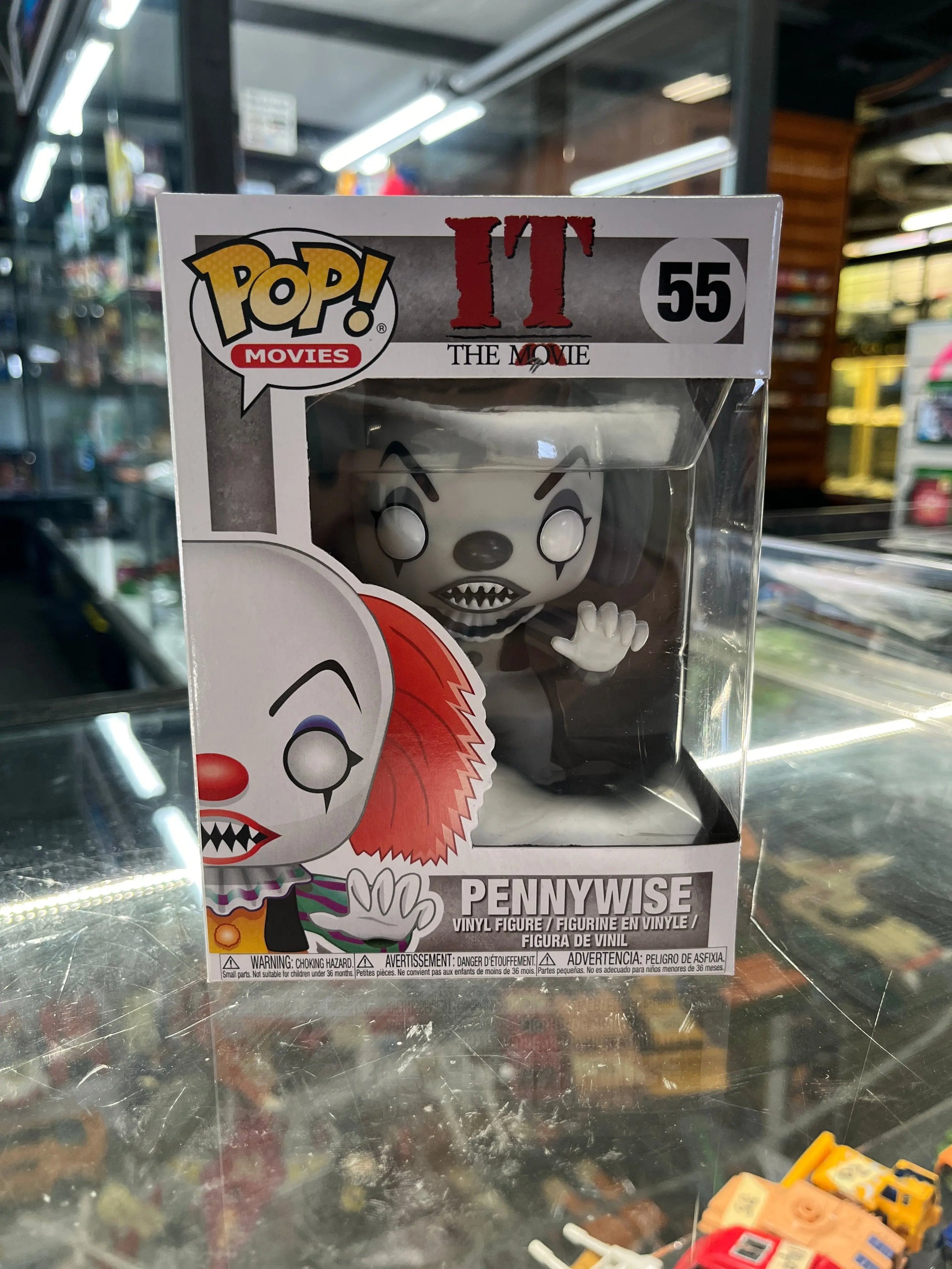 Funko Pop! It - Pennywise #55 Black & White FRENLY BRICKS - Open 7 Days