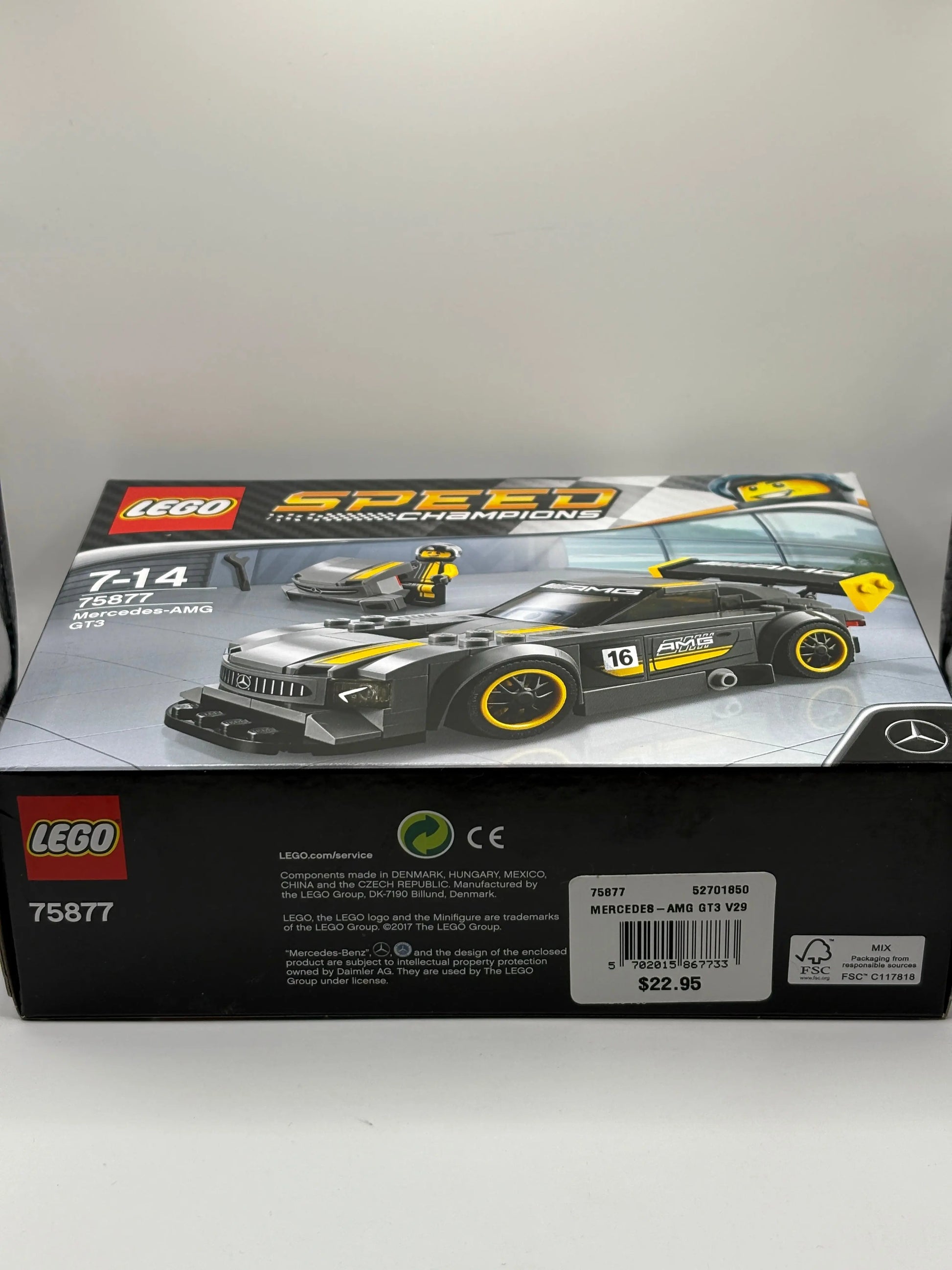 Lego Speed Champions 75877 Mercedes-AMG GT3 Brand New In Box FRENLY BRICKS - Open 7 Days