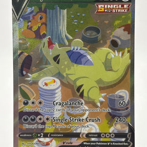 Pokemon TCG Battle Styles - Tyranitar V 155/163 Alternate Art Full Art MP* crease FRENLY BRICKS - Open 7 Days
