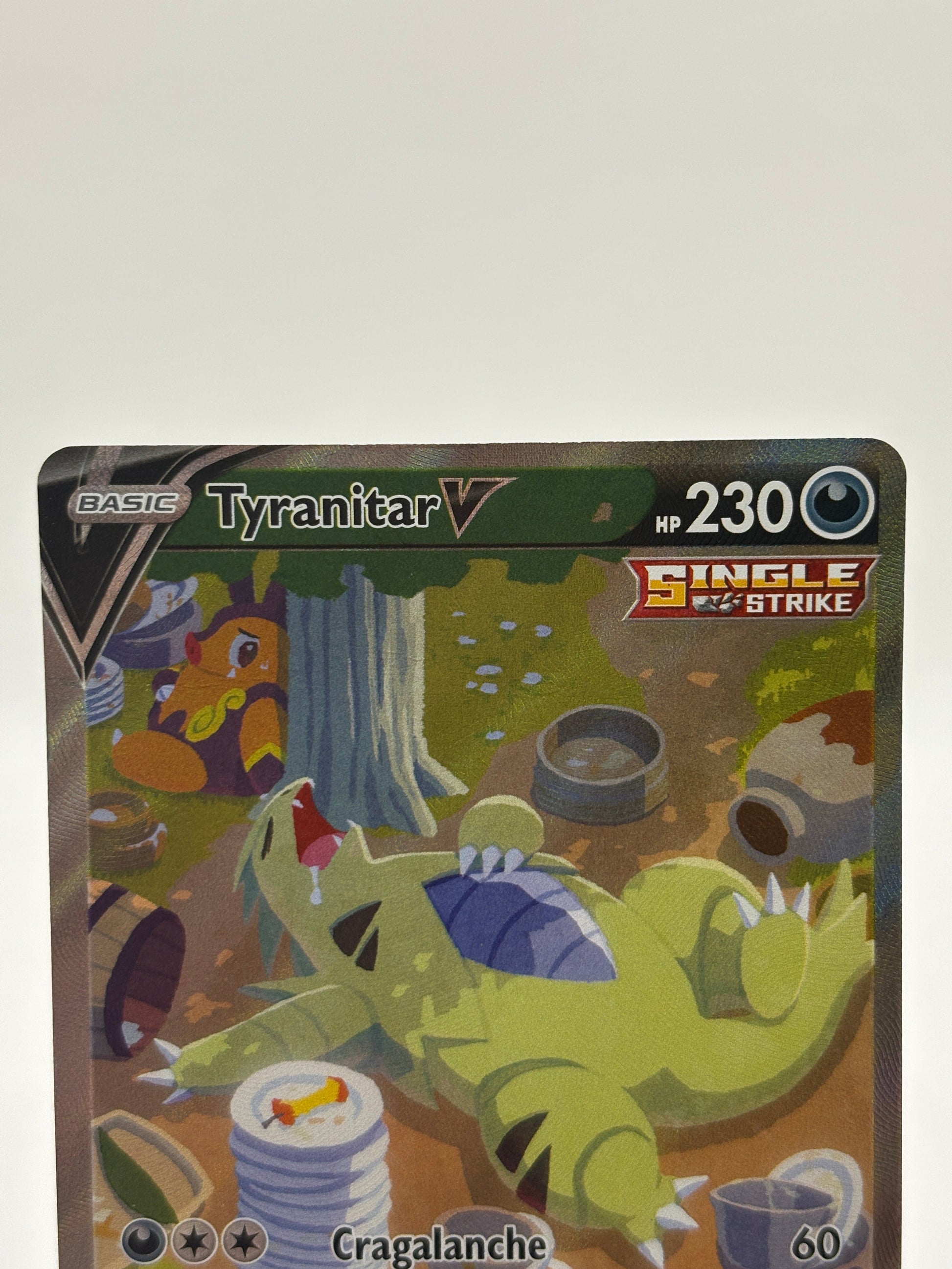 Pokemon TCG Battle Styles - Tyranitar V 155/163 Alternate Art Full Art MP* crease FRENLY BRICKS - Open 7 Days