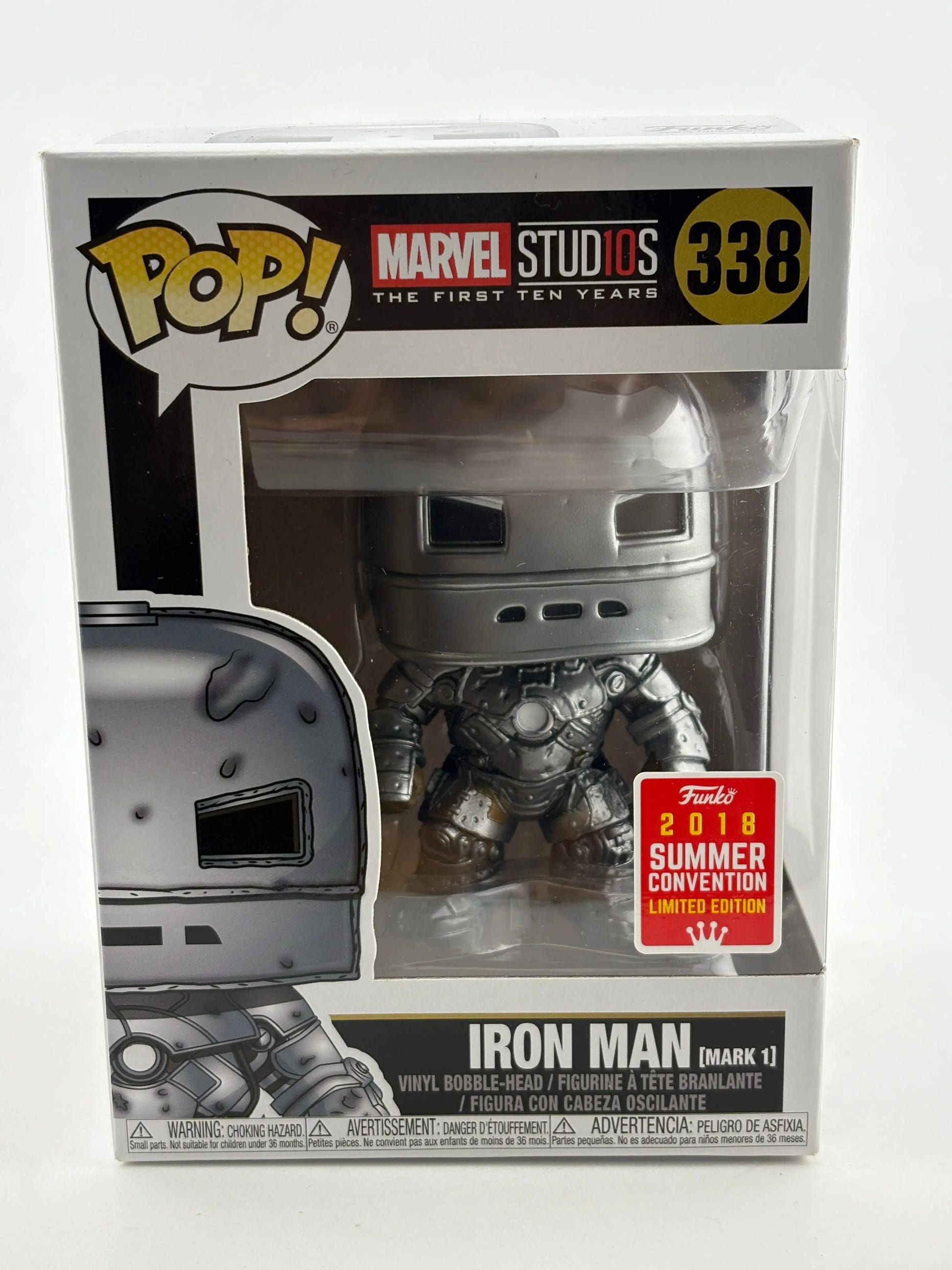 Funko POP! Marvel Studios #338 Iron Man 2018 Summer Con Limited Edition FRENLY BRICKS - Open 7 Days image 1