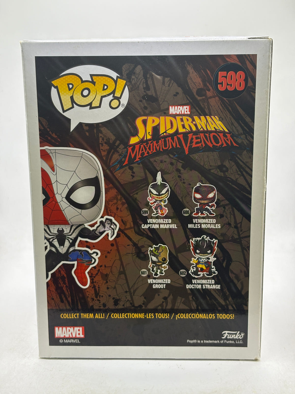 Funko POP! Marvel Spider-Man #598 Venomized Spider-Man Bobble Head image 3