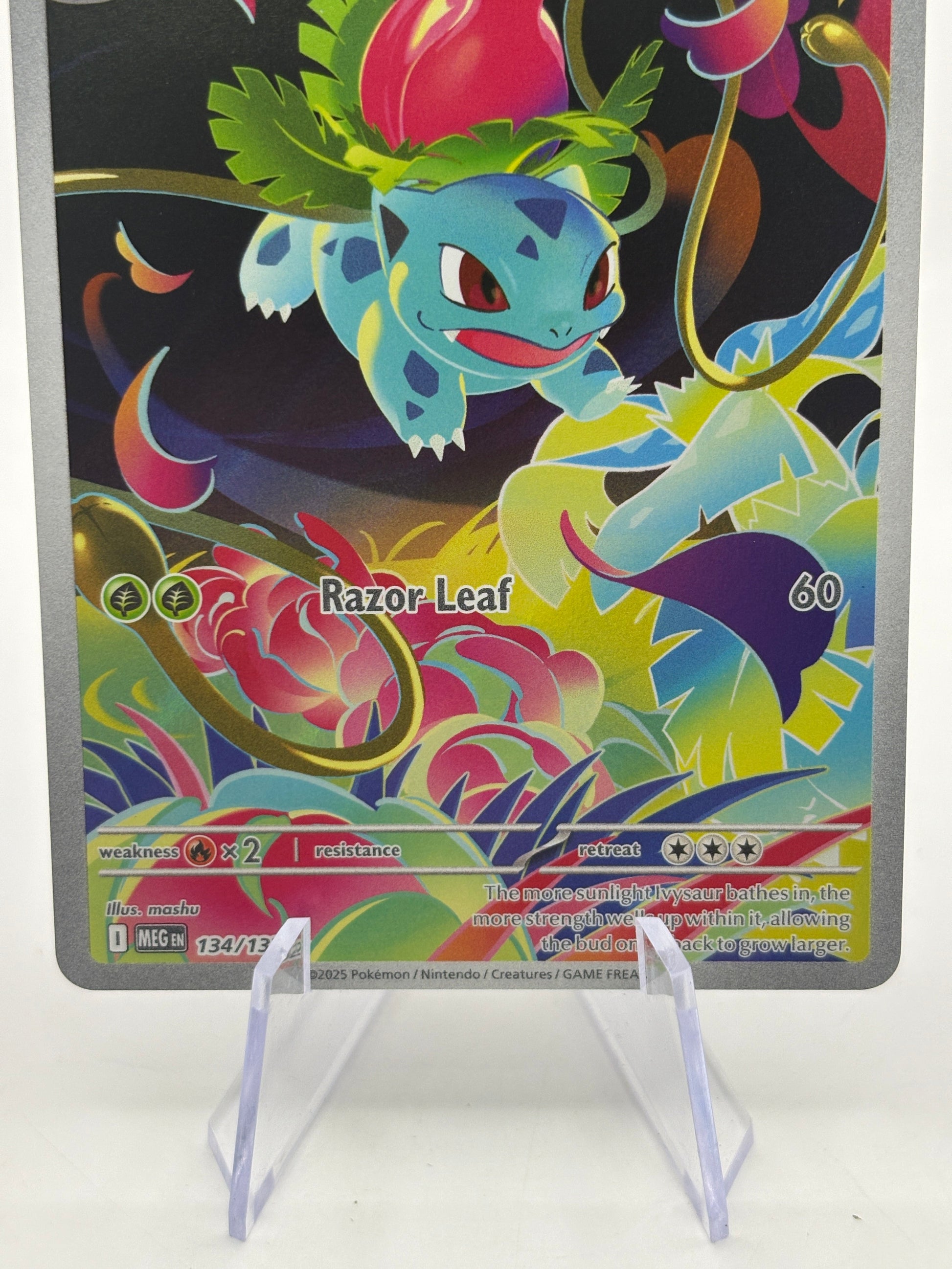 Pokemon TCG Mega Evolution - Ivysaur 134/132 Illustration Rare NM FRENLY BRICKS - Open 7 Days