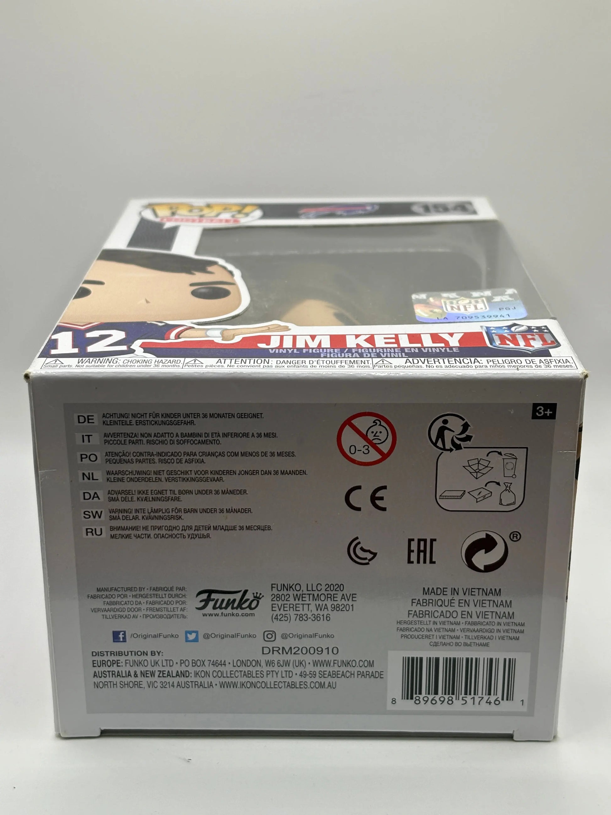 Funko POP! Football NFL Buffalo Bills #154 Jim Kelly FRENLY BRICKS - Open 7 Days