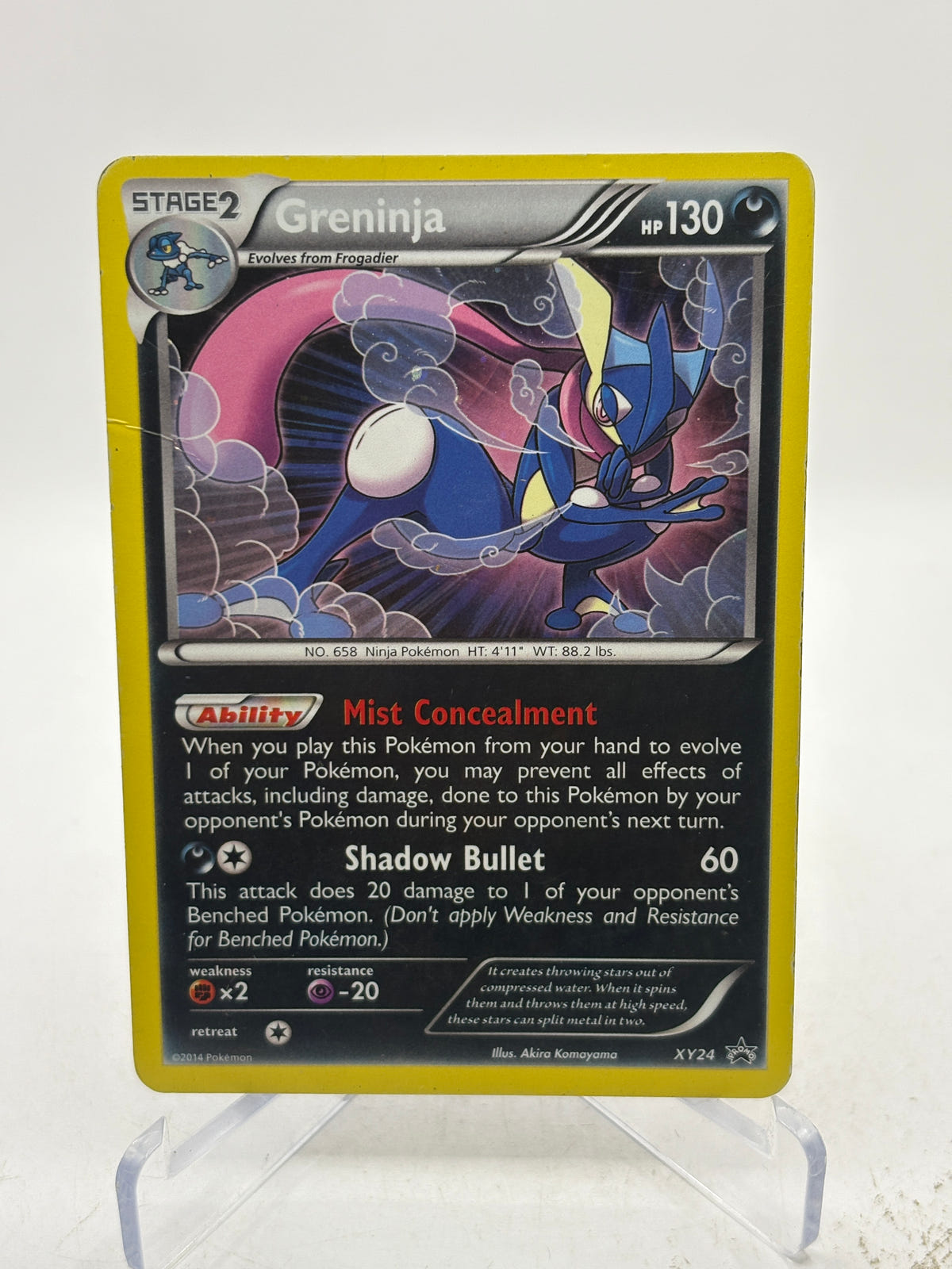 Pokemon TCG XY Promos - Greninja XY24 Black Star Promo Holo DMG image 1