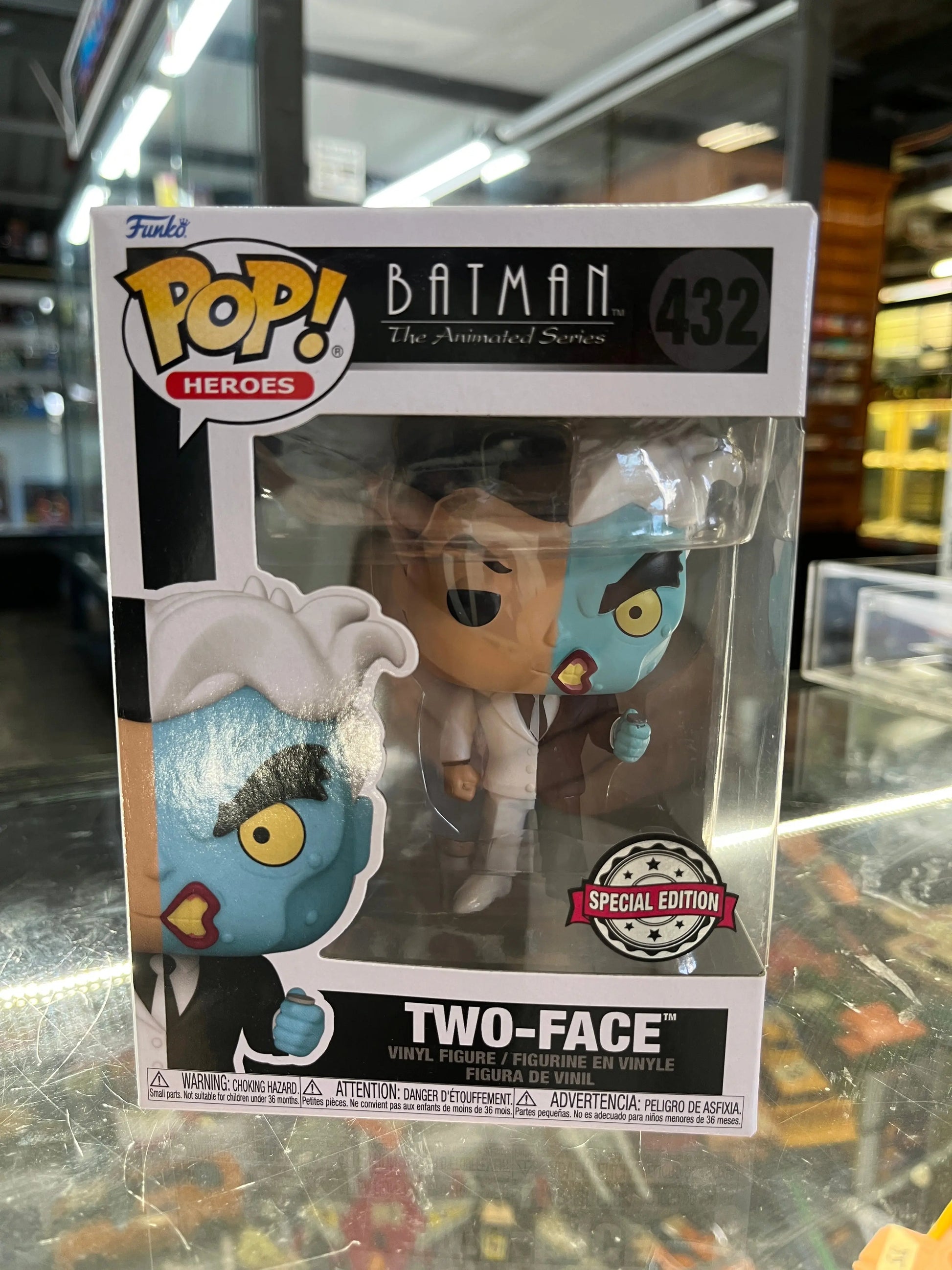 Funko Pop! Heroes Batman The Animated Series Two-Face #432 FRENLY BRICKS - Open 7 Days
