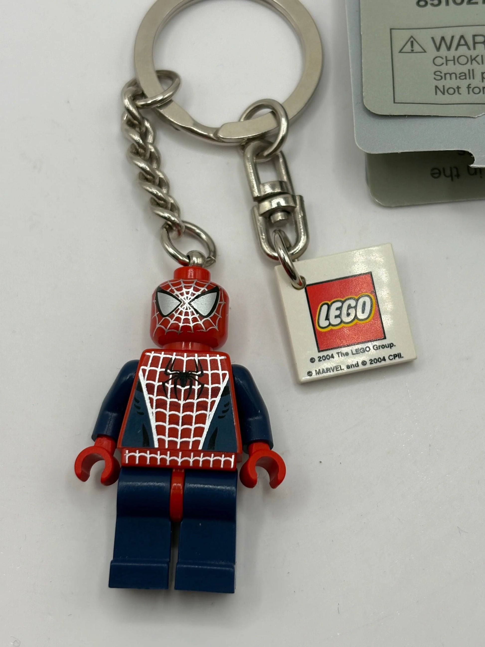 Lego Spider-Man Keychain Minifigure Spider-Man 851027 2004 RARE FRENLY BRICKS - Open 7 Days