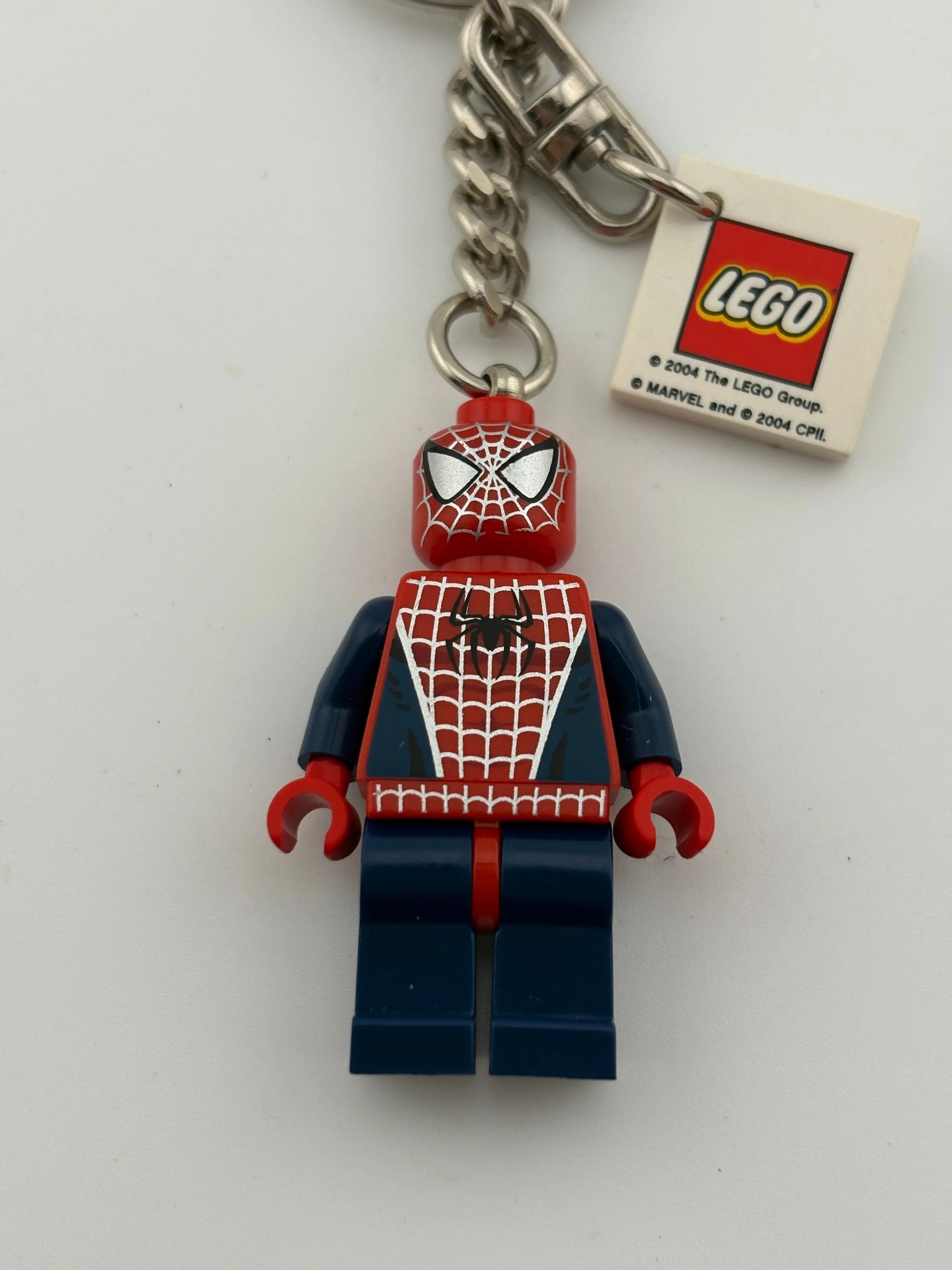 Lego Spider-Man Keychain Minifigure Spider-Man 851027 2004 RARE FRENLY BRICKS - Open 7 Days