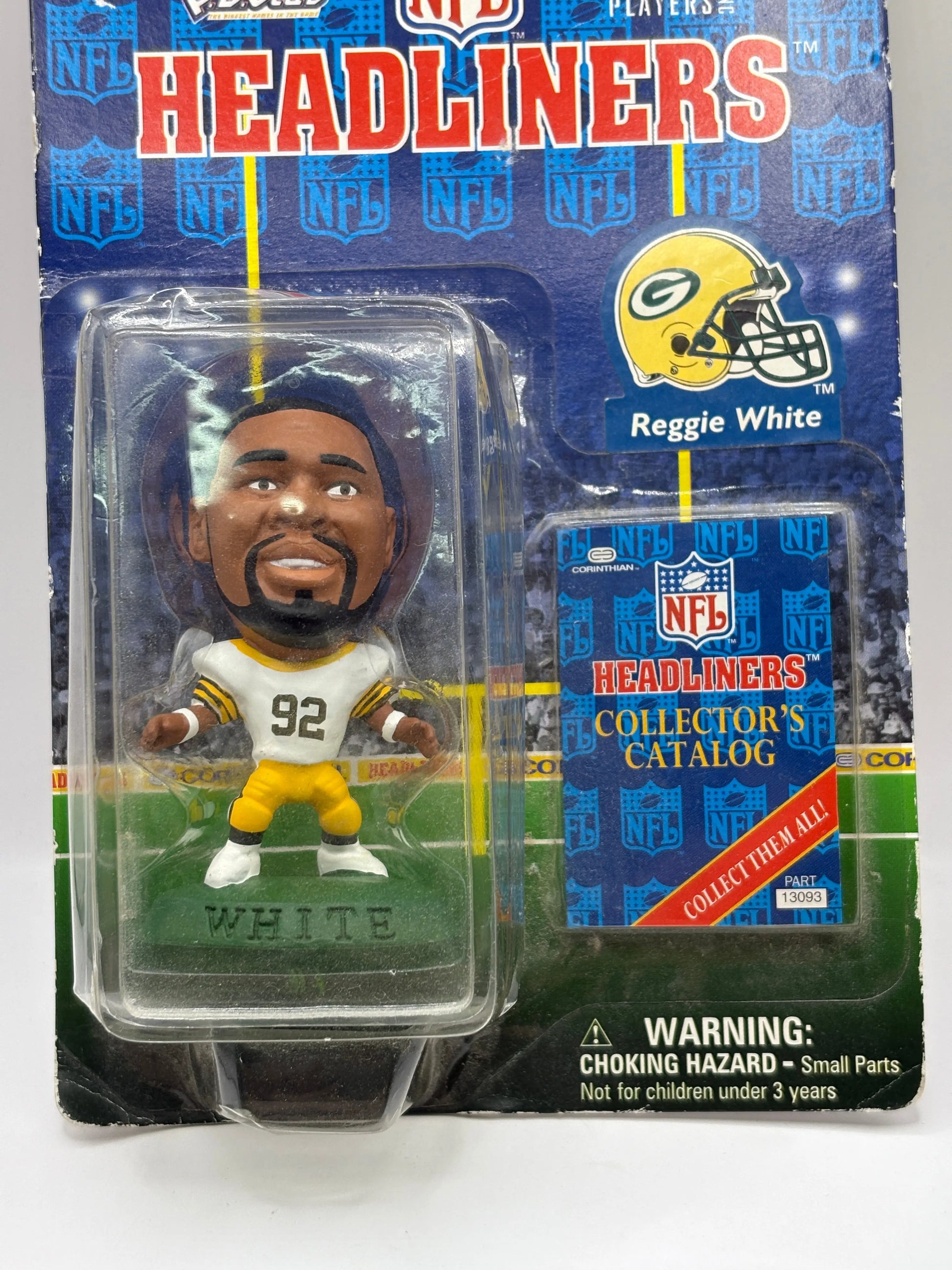 1997 Reggie White Green Bay Packers Corinthian Headliners NFL Action Figure FRENLY BRICKS - Open 7 Days