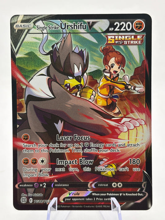 Pokemon TCG Brilliant Stars - Single Strike Urshifu V TG18/TG30 NM FRENLY BRICKS - Open 7 Days