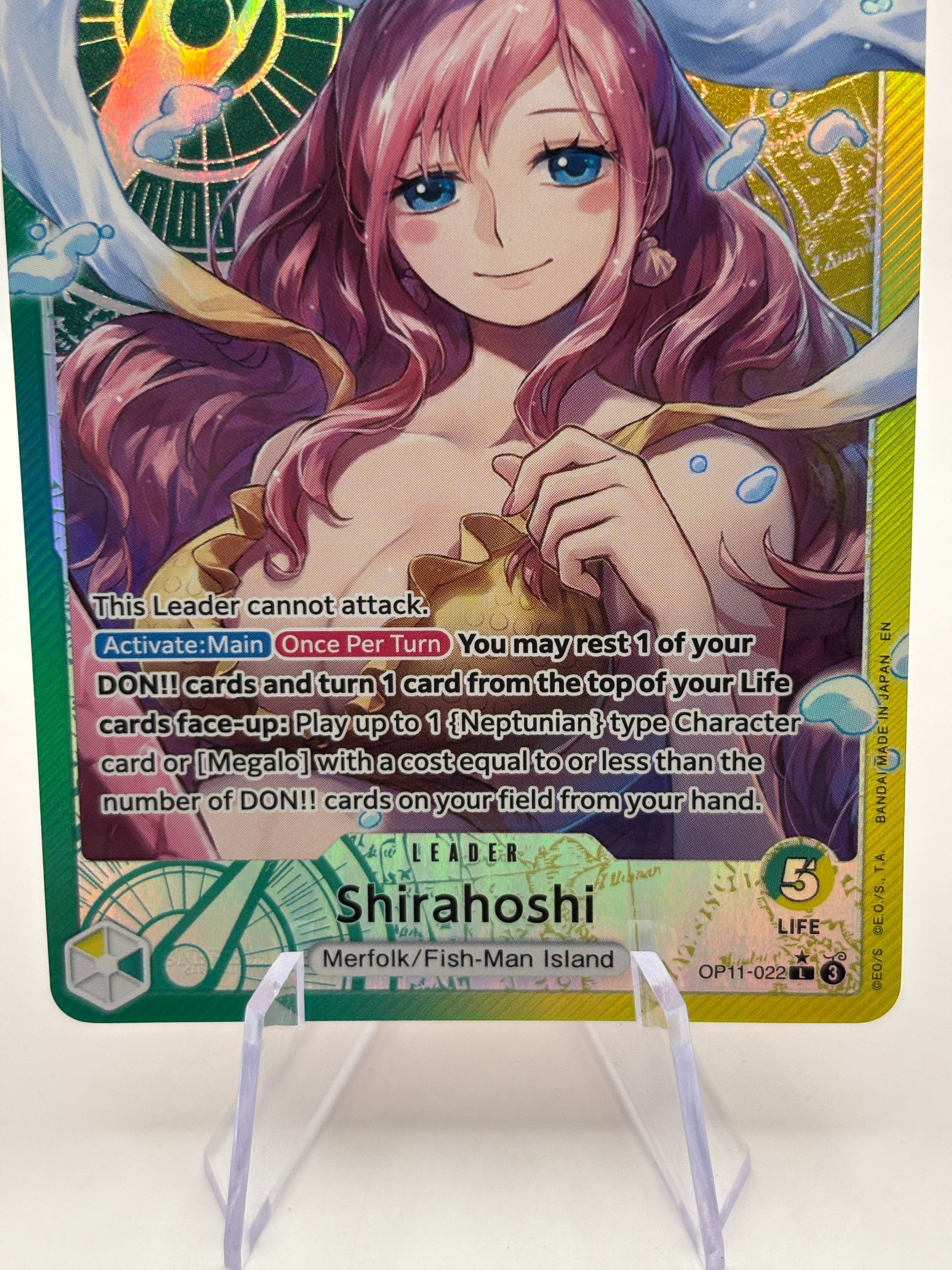 One Piece TCG - Shirahoshi OP11-022 Leader Alternate Art NM FRENLY BRICKS - Open 7 Days