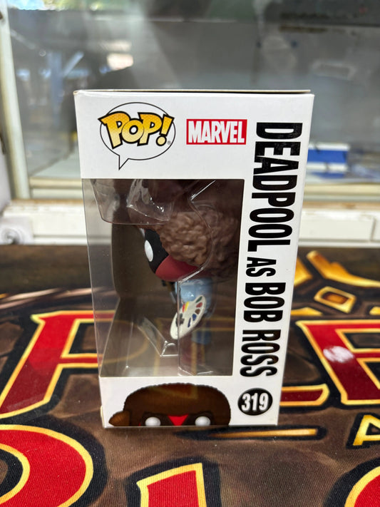 Funko Pop! Vinyl: Marvel - Deadpool as Bob Ross #319 FRENLY BRICKS - Open 7 Days