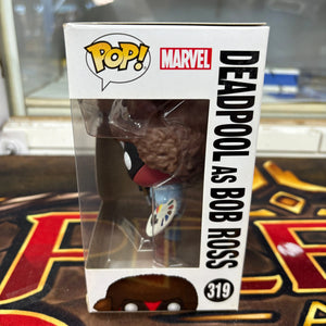 Funko Pop! Vinyl: Marvel - Deadpool as Bob Ross #319 FRENLY BRICKS - Open 7 Days