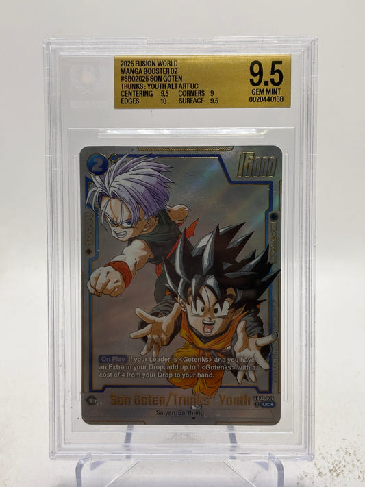 2025 Dragon Ball Fusion World - Son Goten / Trunks SB02-025 Alt Art BGS 9.5