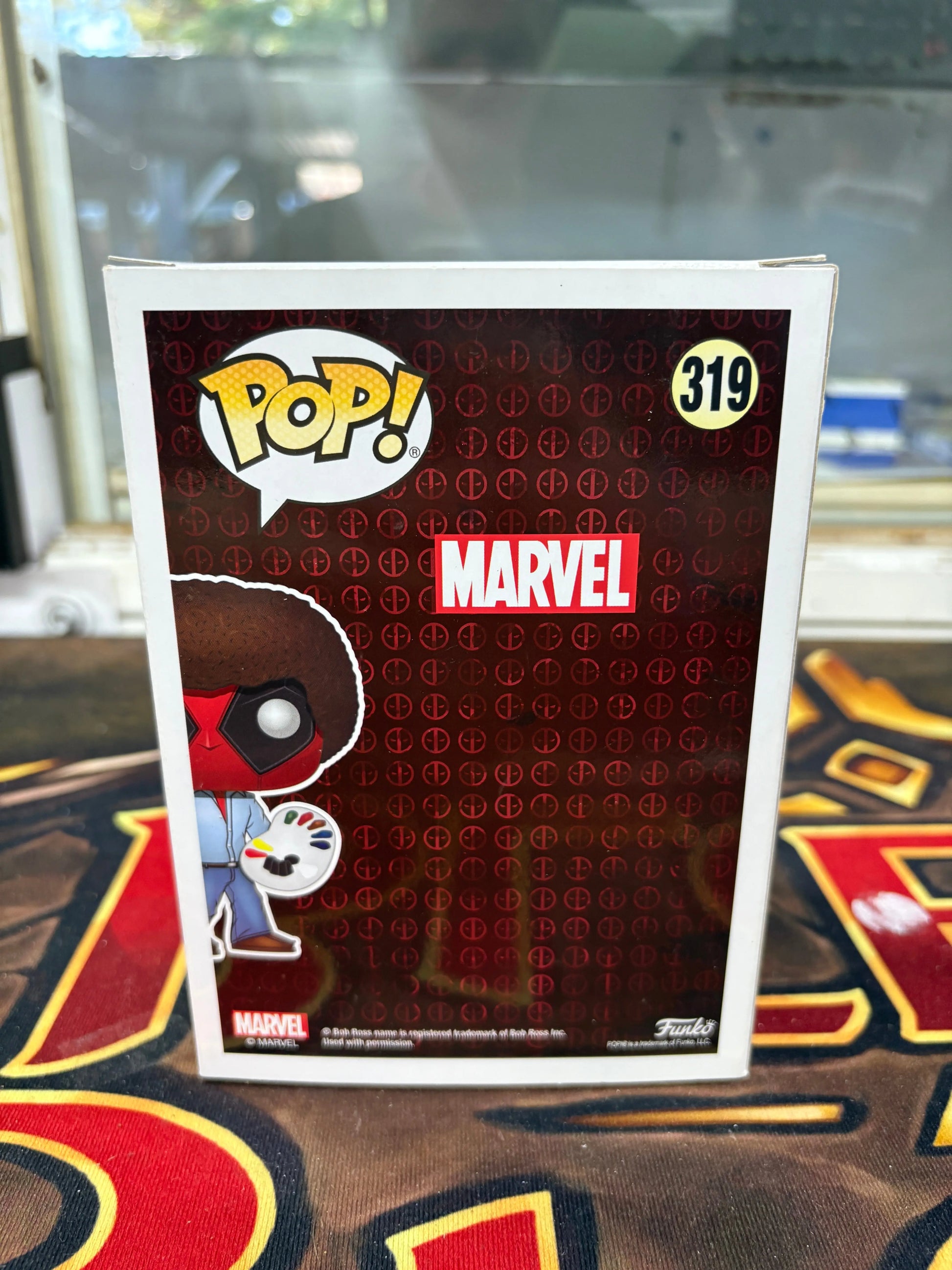 Funko Pop! Vinyl: Marvel - Deadpool as Bob Ross #319 FRENLY BRICKS - Open 7 Days
