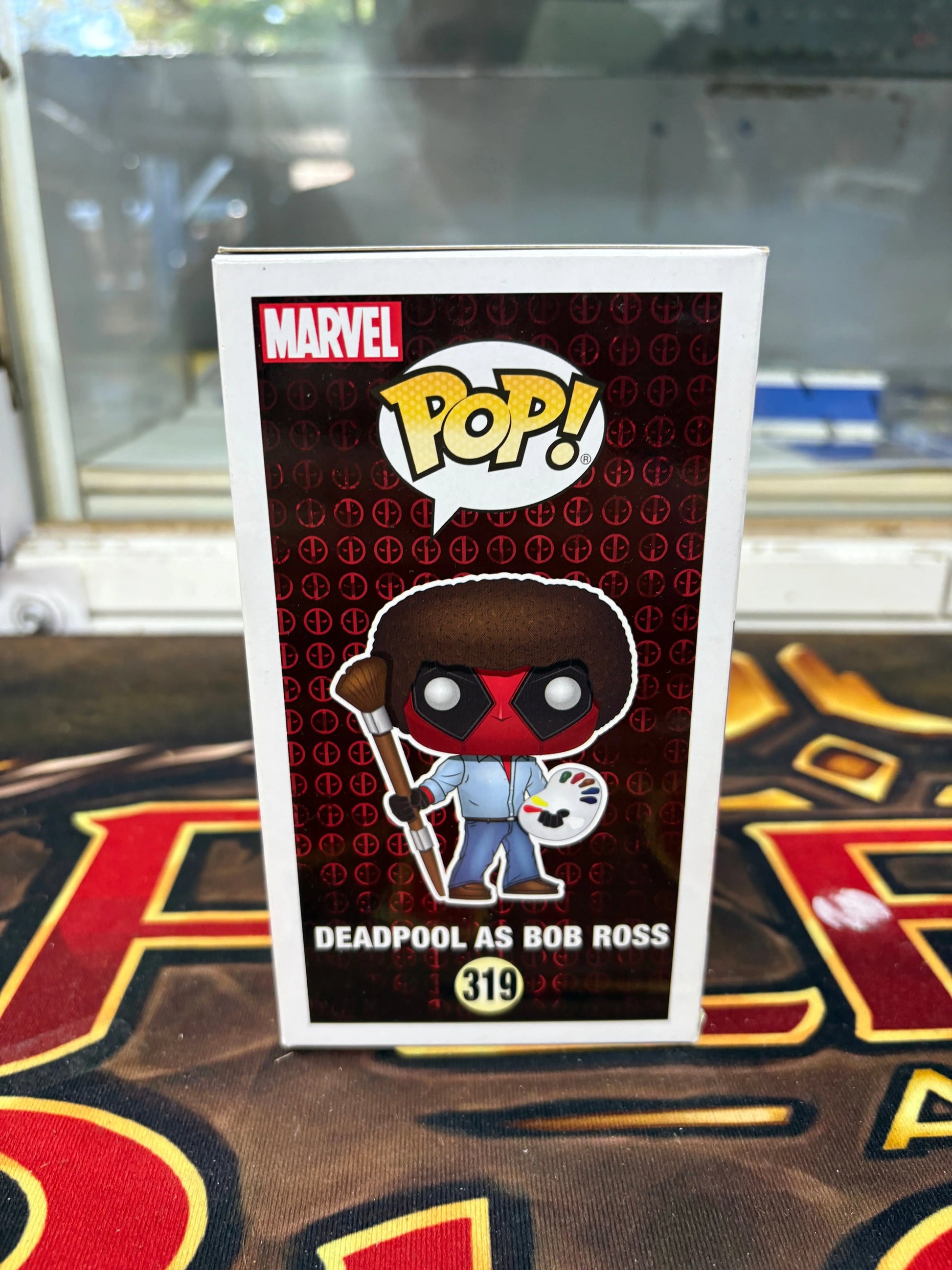 Funko Pop! Vinyl: Marvel - Deadpool as Bob Ross #319 FRENLY BRICKS - Open 7 Days