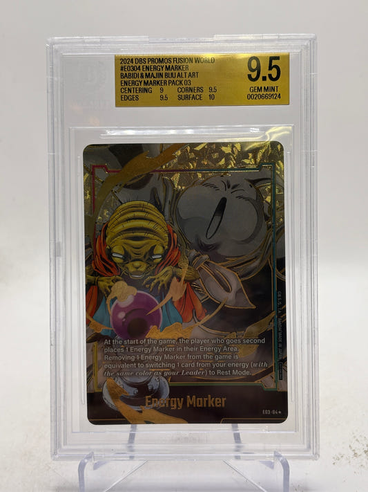 2024 Dragon Ball Super Fusion World - Energy Marker Buu E03-04 Alt BGS 9.5