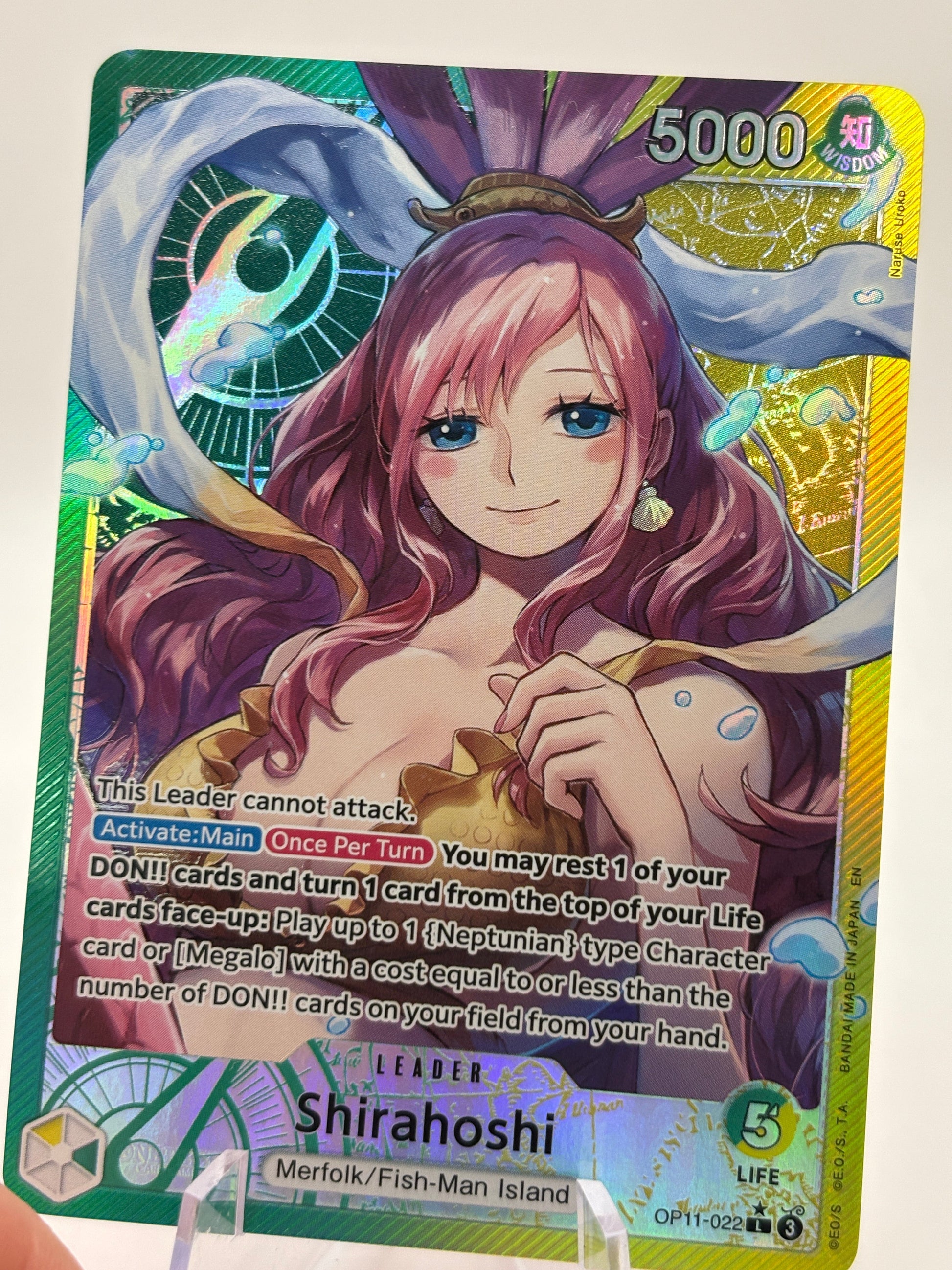 One Piece TCG - Shirahoshi OP11-022 Leader Alternate Art NM FRENLY BRICKS - Open 7 Days
