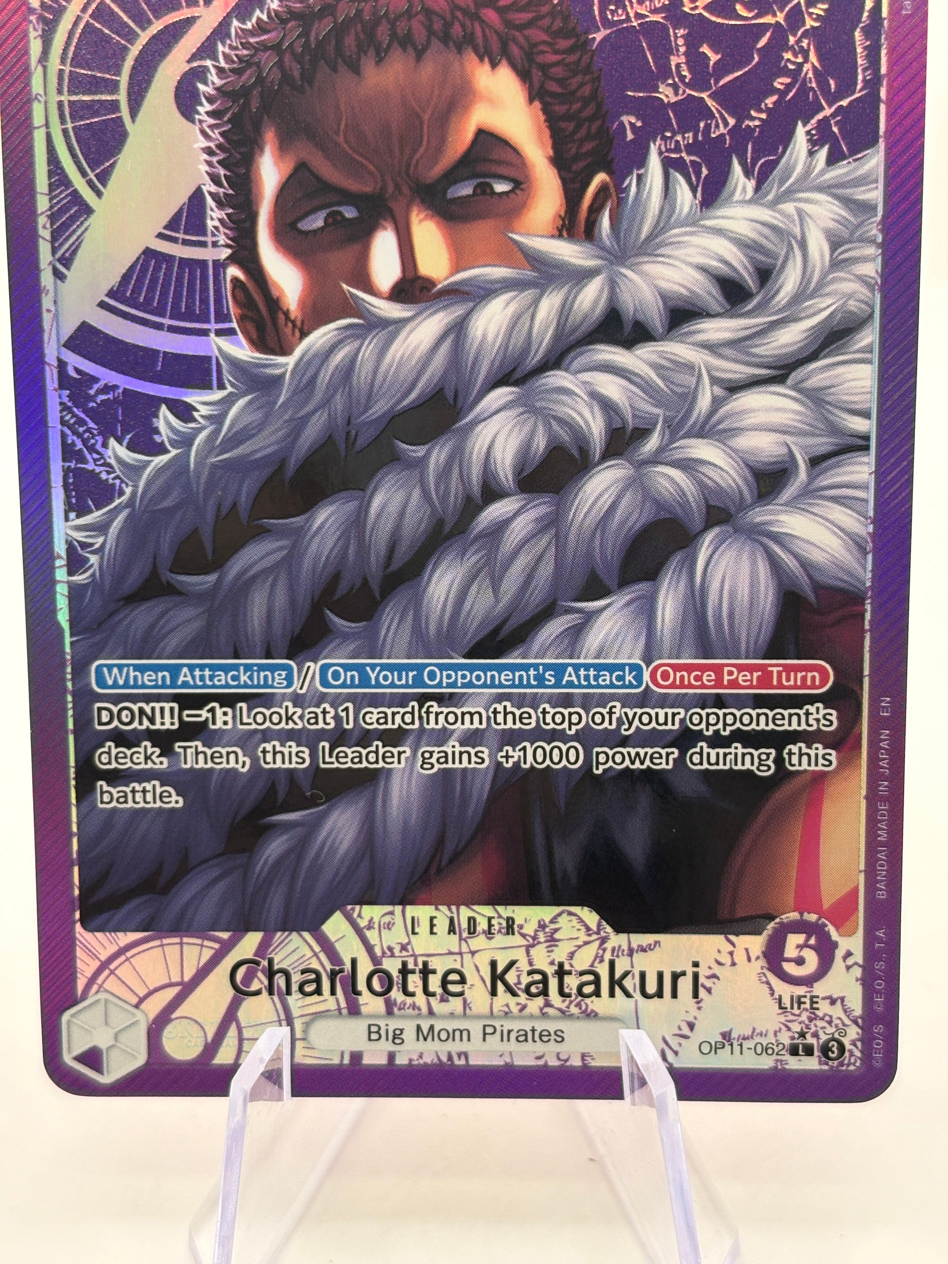 One Piece TCG - Charlotte Katakuri OP11-062 Leader Alternate Art Nm FRENLY BRICKS - Open 7 Days