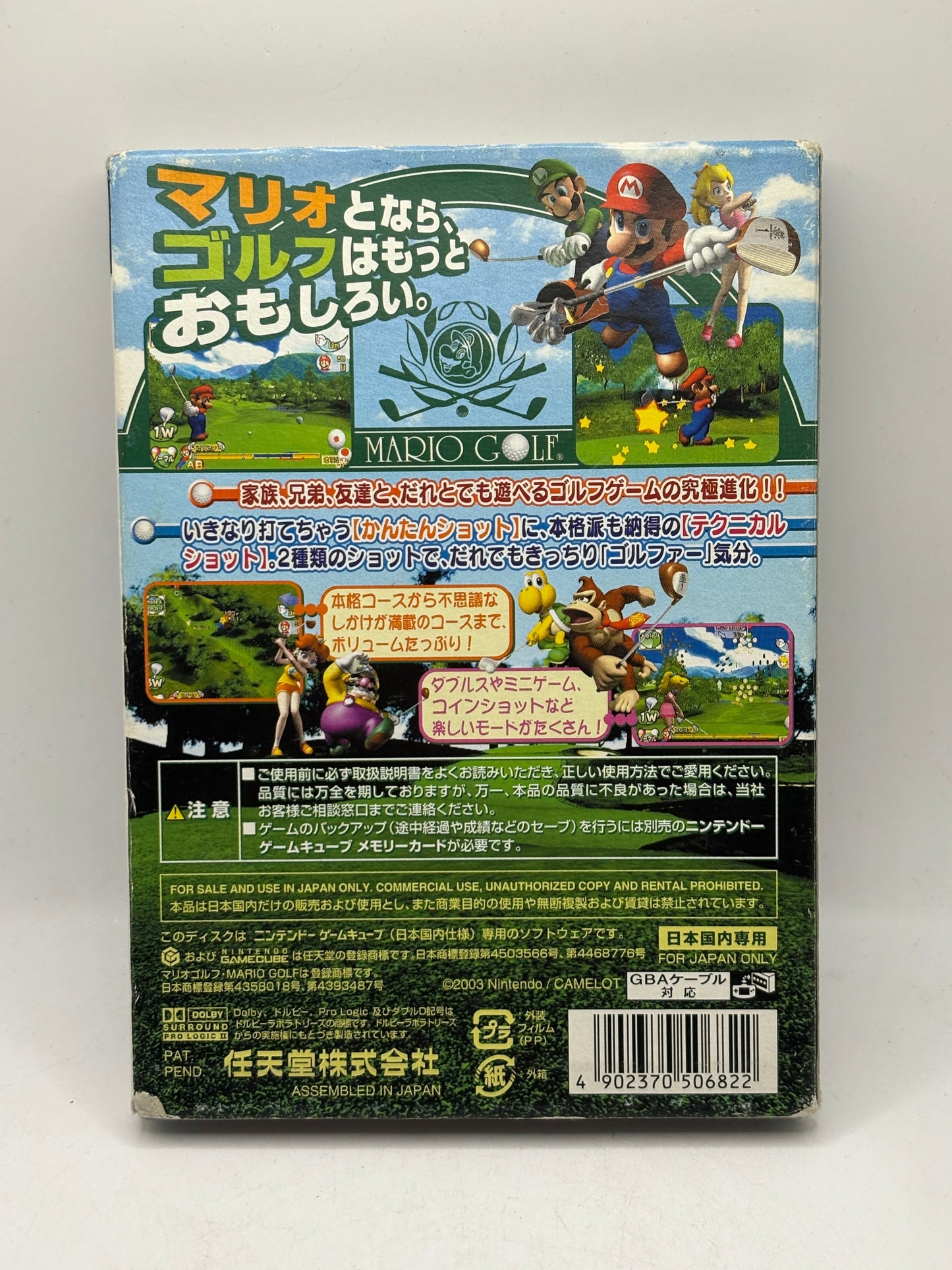 Nintendo Gamecube - Mario Golf Family Tour Video Game with Manual Japanese FRENLY BRICKS - Open 7 Days