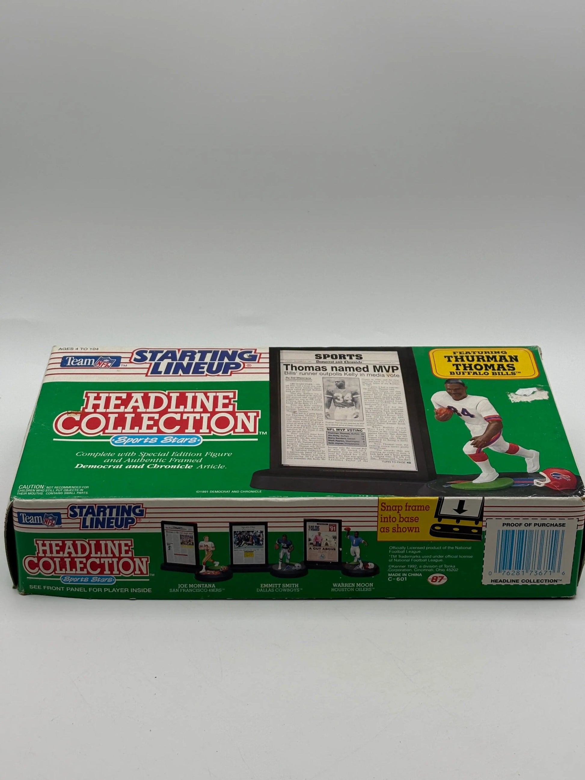 Football Figure - Thurman Thomas Starting Lineup Headline Collection 1992 FRENLY BRICKS - Open 7 Days