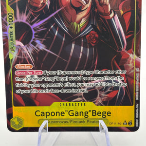 One Piece TCG - Capone “Gang” Bege OP11-101 SR Alternate Art NM FRENLY BRICKS - Open 7 Days