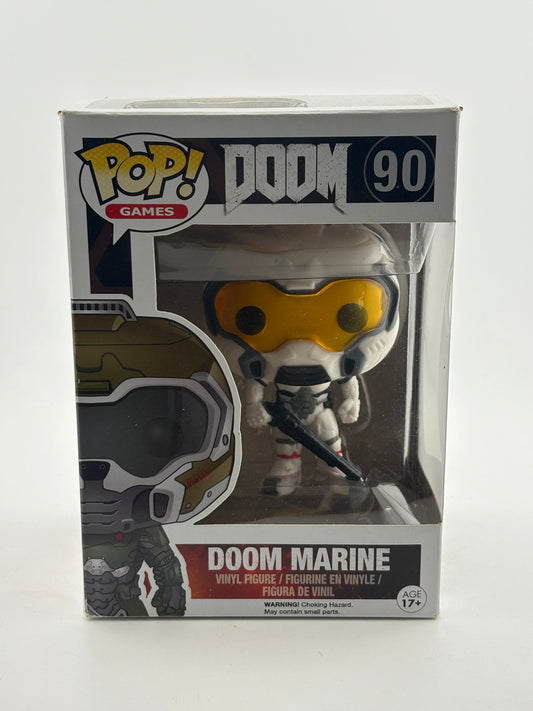 Funko POP! Games DOOM #90 Doom Marine (White) Vinyl Figure FRENLY BRICKS - Open 7 Days