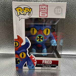 Funko POP Movies - Big Hero 6 - Fred #113 FRENLY BRICKS - Open 7 Days