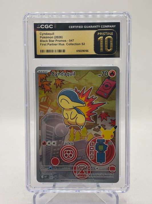 Pokemon TCG Mega Evolution Promos - Cyndaquil 047 CGC 10 Pristine