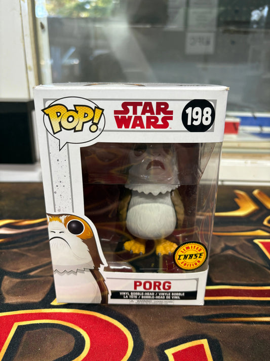 Funko Pop! Vinyl: Star Wars Porg #198 Action Figure Chase Edition FRENLY BRICKS - Open 7 Days