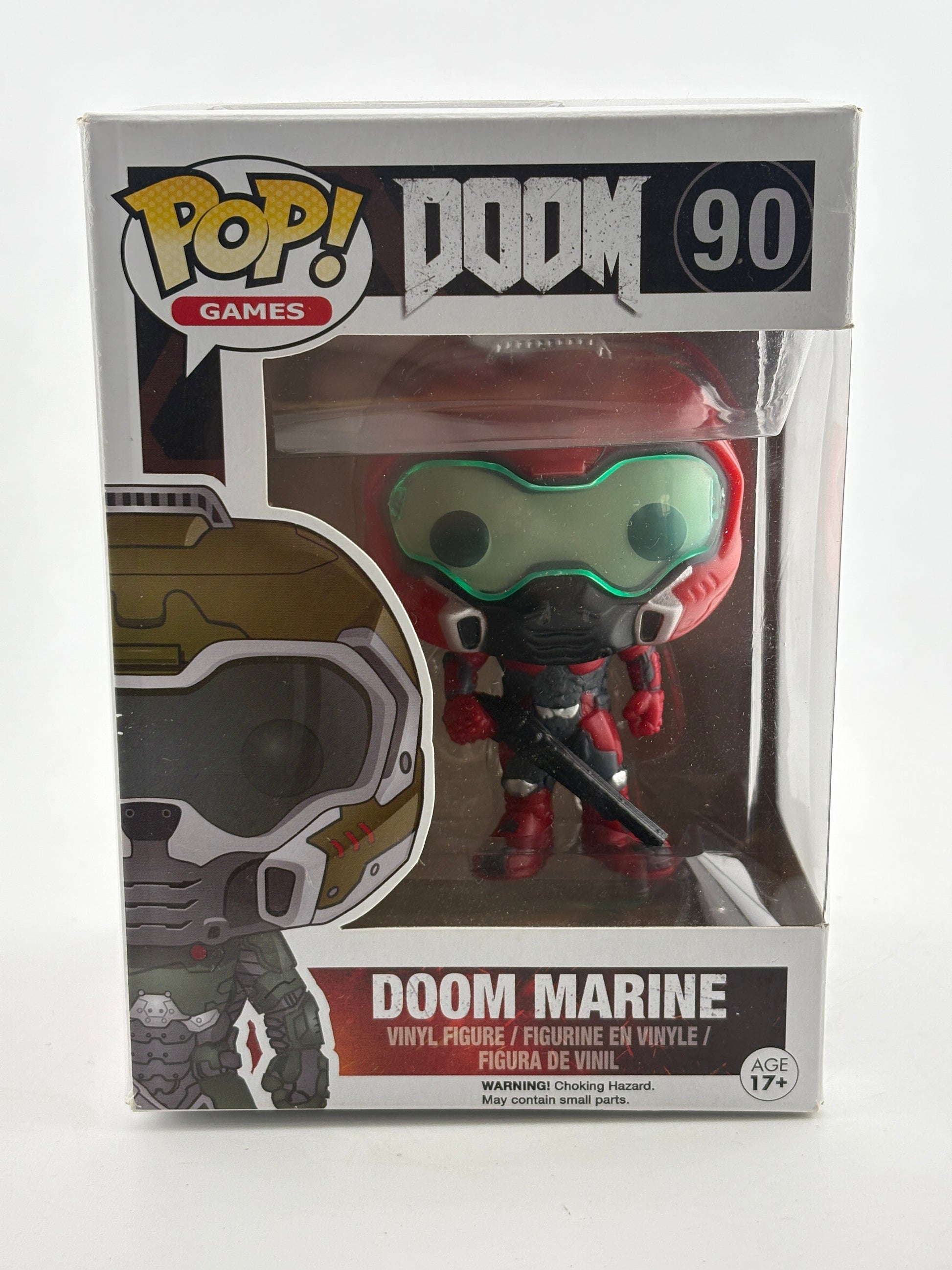 Funko POP! Games DOOM #90 Doom Marine (Red) Vinyl Figure FRENLY BRICKS - Open 7 Days