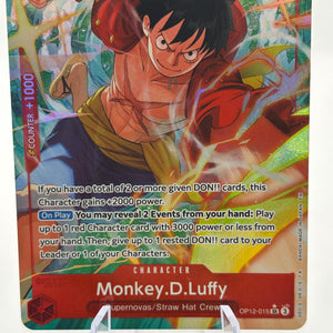 One Piece TCG - Monkey.D.Luffy OP12-015 SR Alternate Art NM FRENLY BRICKS - Open 7 Days