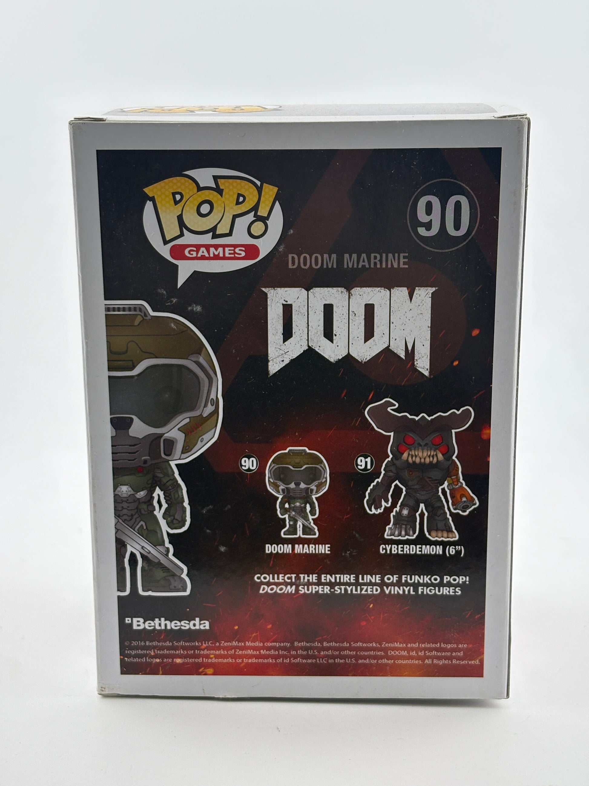 Funko POP! Games DOOM #90 Doom Marine (Red) Vinyl Figure FRENLY BRICKS - Open 7 Days