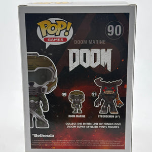 Funko POP! Games DOOM #90 Doom Marine (Red) Vinyl Figure FRENLY BRICKS - Open 7 Days
