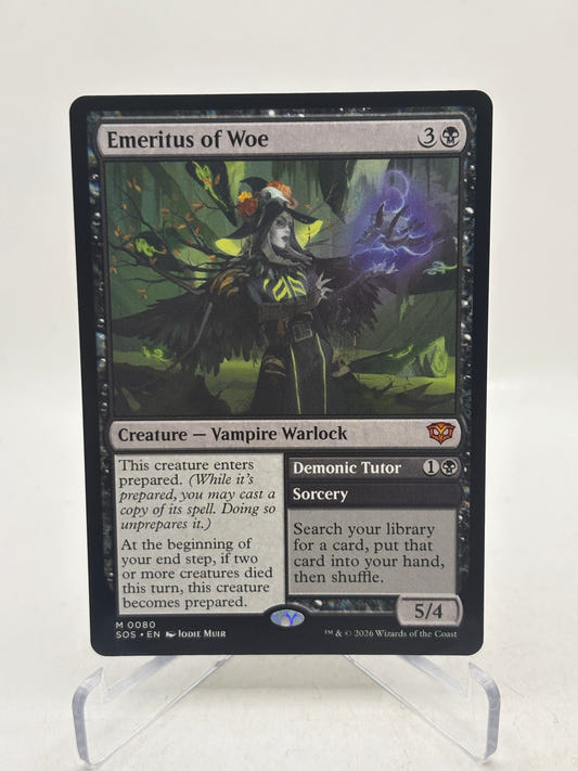 MTG Emeritus of Woe / Demonic Tutor Secrets of Strixhaven SOS 0080 NON-FOIL NM