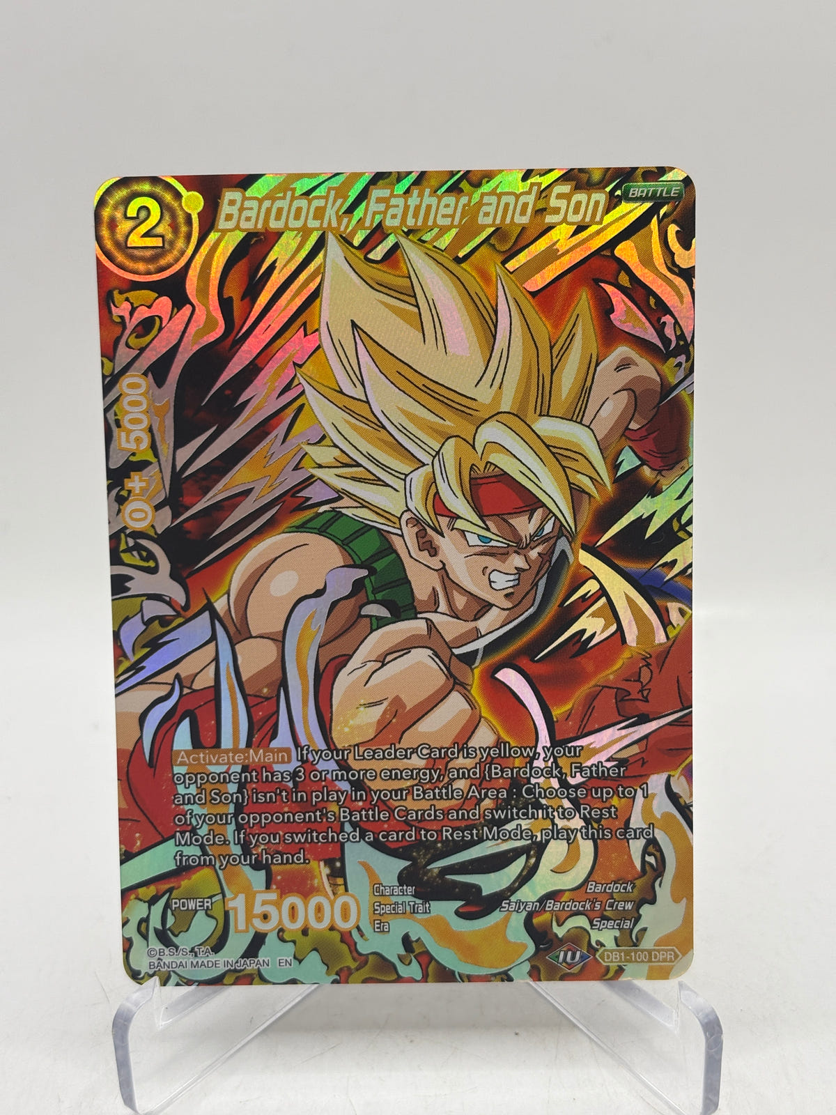 Dragon Ball Super Masters - Bardock, Father and Son DB1-100 DPR NM image 1